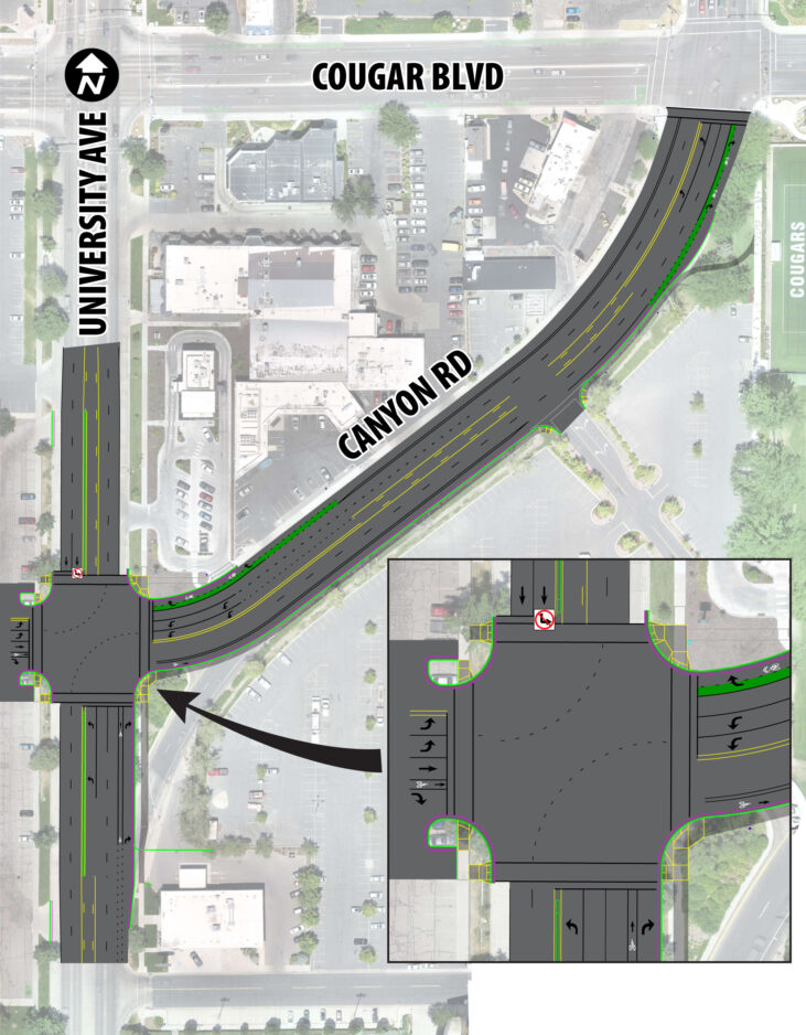 UDOT, BYU and Provo hope to start realignment of University Ave. and Canyon this summer News